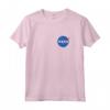 NASA Circle Logo T-Shirt Uomo - Maglia a Manica per Fan dello Spazio - Leggera e alla Moda