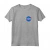 NASA Circle Logo T-Shirt Uomo - Maglia a Manica per Fan dello Spazio - Leggera e alla Moda