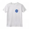 NASA Circle Logo T-Shirt Uomo - Maglia a Manica per Fan dello Spazio - Leggera e alla Moda