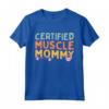 Certificato Muscle Mommy - Groovy Pompa Copertura Sollevamento Maglietta - Ideale per Allenamento in Palestra o Regalo Fitness per Donna