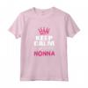 Keep Calm Annuncio Gravidanza - Futura Nonna 2022 Maglietta - Regali Divertenti per Nonni - Ideale per Futuri Genitori