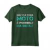 Magliette Uomo Manica Corta - Vita Senza Motociclismo Maglietta con Frase Divertente - Regalo per Amanti della Moto