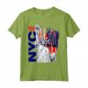 NYC T-shirt New York City - Statue della Libertà con Bandiera USA - I Love New York Tee, Perfetto Regalo per gli Amanti di New York