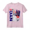 NYC T-shirt New York City - Statue della Libertà con Bandiera USA - I Love New York Tee, Perfetto Regalo per gli Amanti di New York