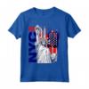NYC T-shirt New York City - Statue della Libertà con Bandiera USA - I Love New York Tee, Perfetto Regalo per gli Amanti di New York