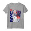 NYC T-shirt New York City - Statue della Libertà con Bandiera USA - I Love New York Tee, Perfetto Regalo per gli Amanti di New York