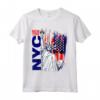 NYC T-shirt New York City - Statue della Libertà con Bandiera USA - I Love New York Tee, Perfetto Regalo per gli Amanti di New York
