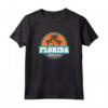 T-shirt Sanibel Island Florida - Maglietta da vacanza con palme al tramonto - Ideale come souvenir