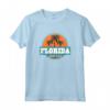 T-shirt Sanibel Island Florida - Maglietta da vacanza con palme al tramonto - Ideale come souvenir