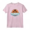 T-shirt Sanibel Island Florida - Maglietta da vacanza con palme al tramonto - Ideale come souvenir