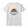 T-shirt Sanibel Island Florida - Maglietta da vacanza con palme al tramonto - Ideale come souvenir