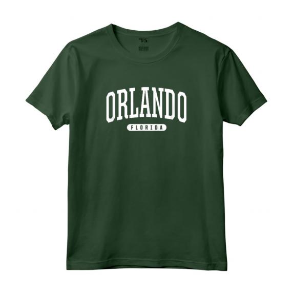 Orlando Florida - Maglietta Stile Universitario Sportivo - Souvenir Vintage della Florida