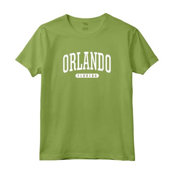 Orlando Florida - Maglietta Stile Universitario Sportivo - Souvenir Vintage della Florida