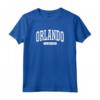 Orlando Florida - Maglietta Stile Universitario Sportivo - Souvenir Vintage della Florida