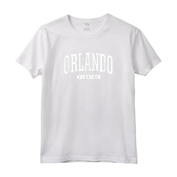 Orlando Florida - Maglietta Stile Universitario Sportivo - Souvenir Vintage della Florida