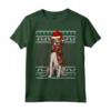 Ugly Christmas Foxhound Americano Natale Maglietta - Regalo Divertente per Amanti dei Cani - Santa Hat Design