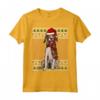 Ugly Christmas Foxhound Americano Natale Maglietta - Regalo Divertente per Amanti dei Cani - Santa Hat Design