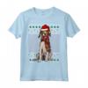Ugly Christmas Foxhound Americano Natale Maglietta - Regalo Divertente per Amanti dei Cani - Santa Hat Design