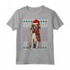 Ugly Christmas Foxhound Americano Natale Maglietta - Regalo Divertente per Amanti dei Cani - Santa Hat Design