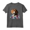Americano Foxhound Cane Mamma Floreale Maglietta - Ideale Regalo per Mamma Amante degli American Foxhound