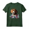 Americano Foxhound Cane Mamma Floreale Maglietta - Ideale Regalo per Mamma Amante degli American Foxhound