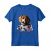 Americano Foxhound Cane Mamma Floreale Maglietta - Ideale Regalo per Mamma Amante degli American Foxhound