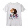 Americano Foxhound Cane Mamma Floreale Maglietta - Ideale Regalo per Mamma Amante degli American Foxhound