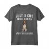 Solo Ragazza Che Ama Cani Foxhound Americano - Maglietta Divertente per Amanti dei Cani - Regalo per Amante dei Cani