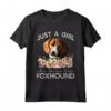 Americano Foxhound Camicia - Solo Una Ragazza Che Loves il Suo Foxhound - Maglietta Leggera per Amanti di American Foxhound
