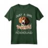 Americano Foxhound Camicia - Solo Una Ragazza Che Loves il Suo Foxhound - Maglietta Leggera per Amanti di American Foxhound