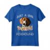 Americano Foxhound Camicia - Solo Una Ragazza Che Loves il Suo Foxhound - Maglietta Leggera per Amanti di American Foxhound