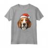 Cane Foxhound americano Divertente Woofy Natale - Maglietta Design Semplice per Amanti - Ideale Regalo di Natale