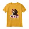Mamma Floreale American Foxhound - Leggera Maglietta Taglio Classico per Amanti dei Cani - Ideale come Regalo