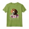 Mamma Floreale American Foxhound - Leggera Maglietta Taglio Classico per Amanti dei Cani - Ideale come Regalo