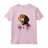 Mamma Floreale American Foxhound - Leggera Maglietta Taglio Classico per Amanti dei Cani - Ideale come Regalo