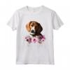 Mamma Floreale American Foxhound - Leggera Maglietta Taglio Classico per Amanti dei Cani - Ideale come Regalo