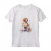 Colorato Americano Foxhound Acquerello Arte Maglietta - Pittura Artistica del Foxhound Americano - Ideale per Amanti dei Cani e dell'Arte