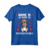 Foxhound Americano Cane American Foxhound Con Peluche Maglietta - Design Divertente per Proprietari di American Foxhound - 'Home Is Where My American Foxhound Is'