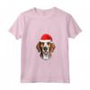 Cucciolo di Babbo Natale con American Foxhound - Maglietta per Amanti dei Cuccioli di Cane - Ideale Regalo di Natale per Proprietari di Foxhound
