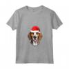 Cucciolo di Babbo Natale con American Foxhound - Maglietta per Amanti dei Cuccioli di Cane - Ideale Regalo di Natale per Proprietari di Foxhound
