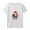 Cucciolo di Babbo Natale con American Foxhound - Maglietta per Amanti dei Cuccioli di Cane - Ideale Regalo di Natale per Proprietari di Foxhound