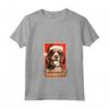 Divertente Americano Foxhound Natale Cattivo Vintage Maglietta con Collo a V - Regalo Canino per Natale