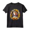 Girasole Hippie Floreale Americano Foxhound Cane Maglietta - Ideale per Compleanno, Pasqua, Giorno della Terra, Festa della Mamma, Halloween, Ringraziamento, Natale