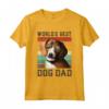 Uomo Miglior Cane Papà Vintage Americano Foxhound Maglietta - Ideale per gli Amanti dei Cani