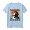Uomo Miglior Cane Papà Vintage Americano Foxhound Maglietta - Ideale per gli Amanti dei Cani