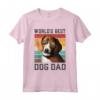 Uomo Miglior Cane Papà Vintage Americano Foxhound Maglietta - Ideale per gli Amanti dei Cani
