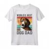 Uomo Miglior Cane Papà Vintage Americano Foxhound Maglietta - Ideale per gli Amanti dei Cani