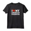 I Love My American Foxhound - Maglietta per Amanti dei Cani Foxhound Americani - Ideale per Proprietari di Cani da Caccia