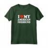 I Love My American Foxhound - Maglietta per Amanti dei Cani Foxhound Americani - Ideale per Proprietari di Cani da Caccia