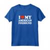 I Love My American Foxhound - Maglietta per Amanti dei Cani Foxhound Americani - Ideale per Proprietari di Cani da Caccia